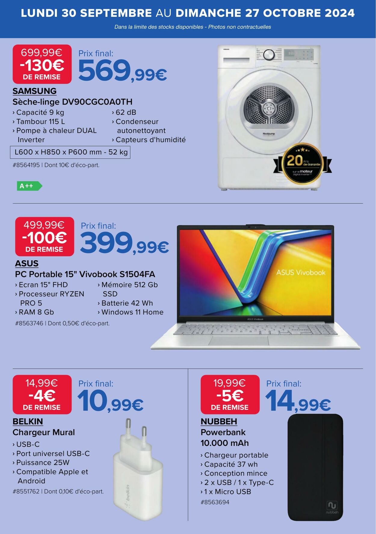 Catalogue Costco 30.09.2024 - 27.10.2024