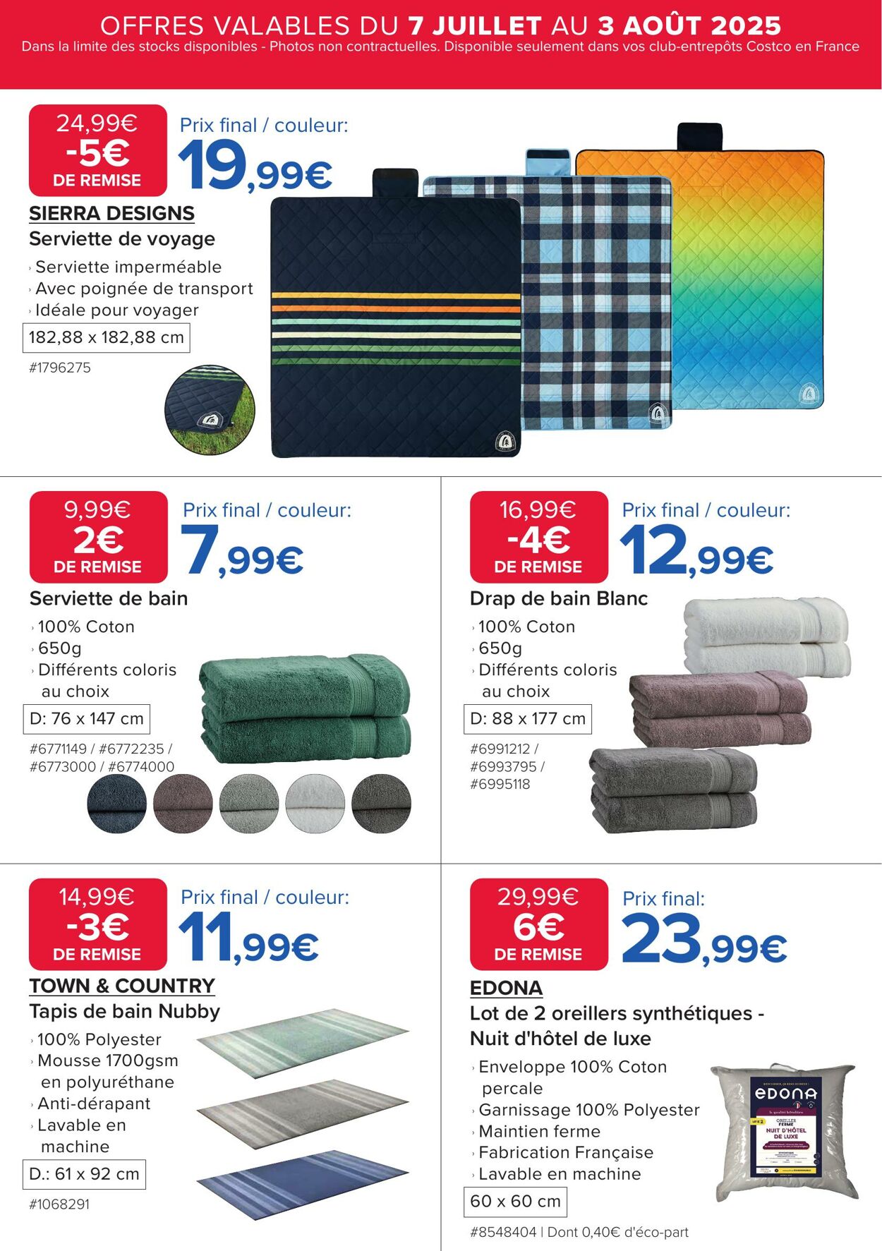 Catalogue Costco 07.07.2025 - 03.08.2025