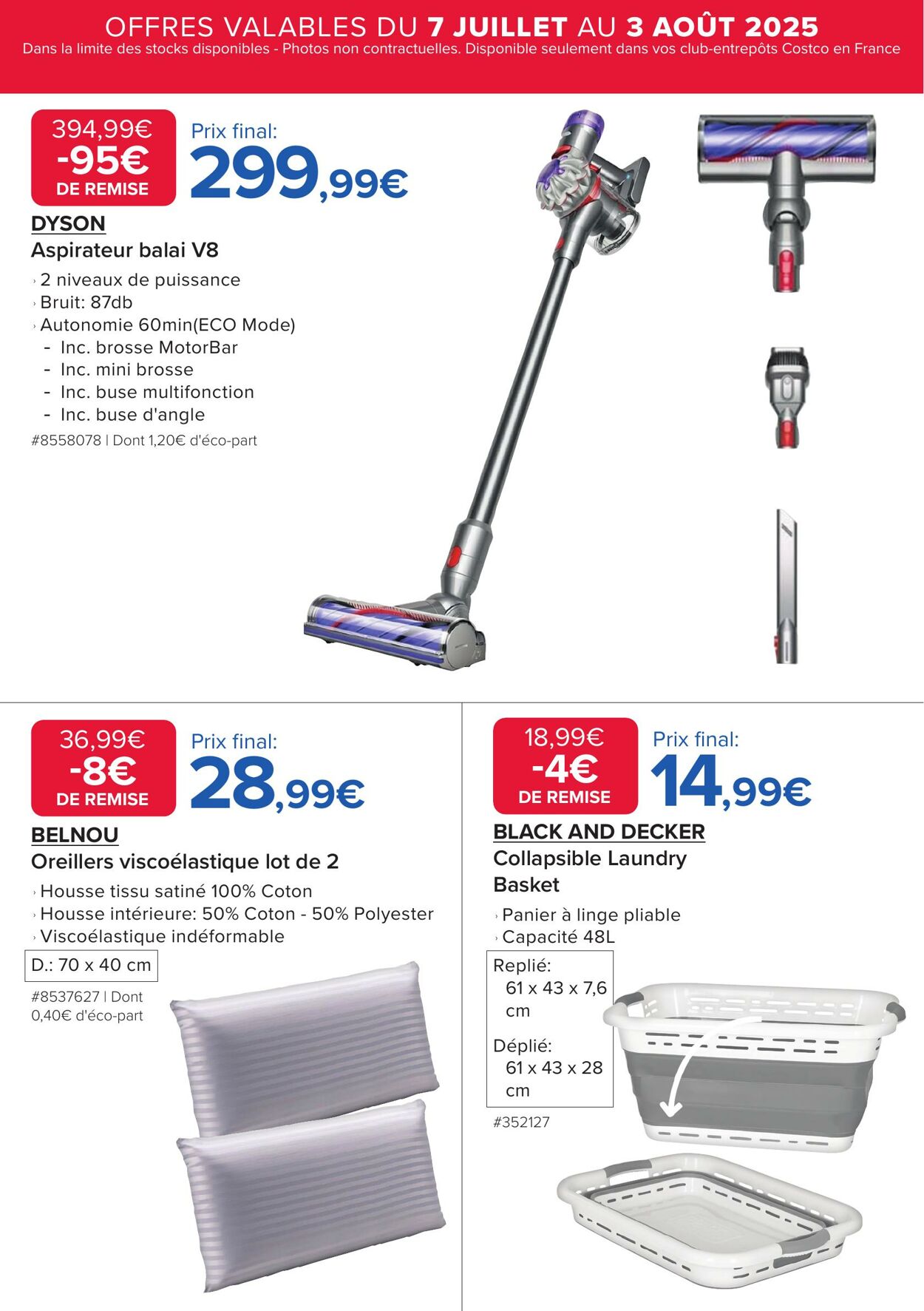 Catalogue Costco 07.07.2025 - 03.08.2025