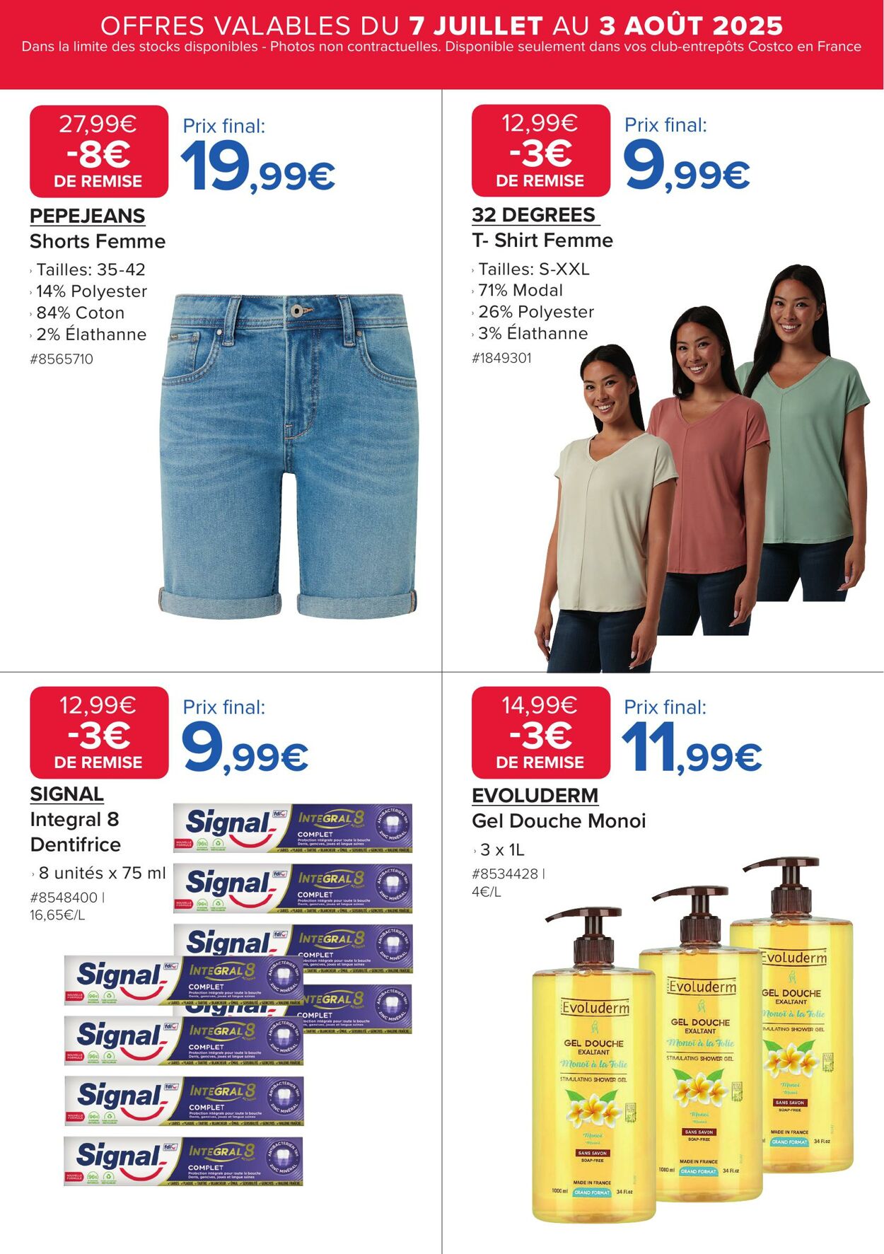 Catalogue Costco 07.07.2025 - 03.08.2025