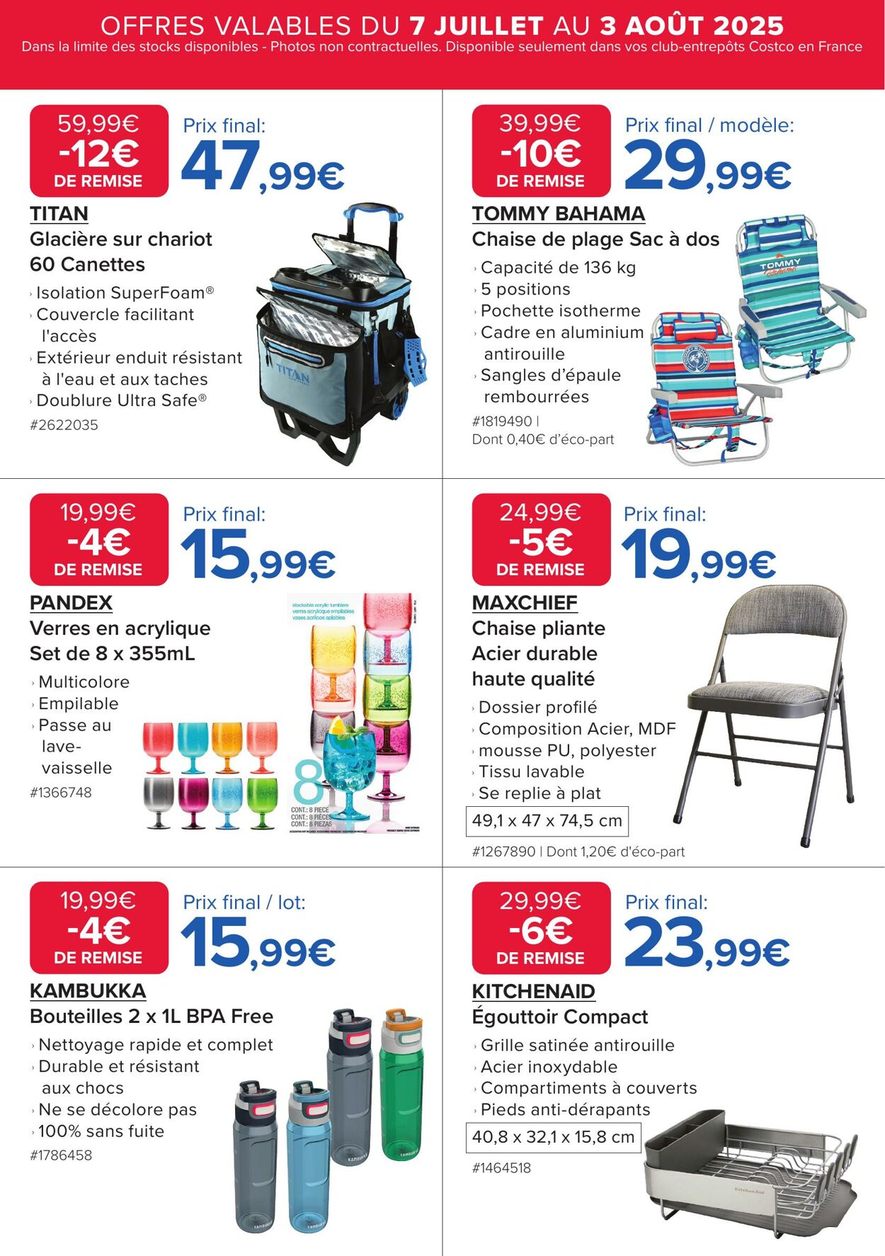 Catalogue Costco 07.07.2025 - 03.08.2025