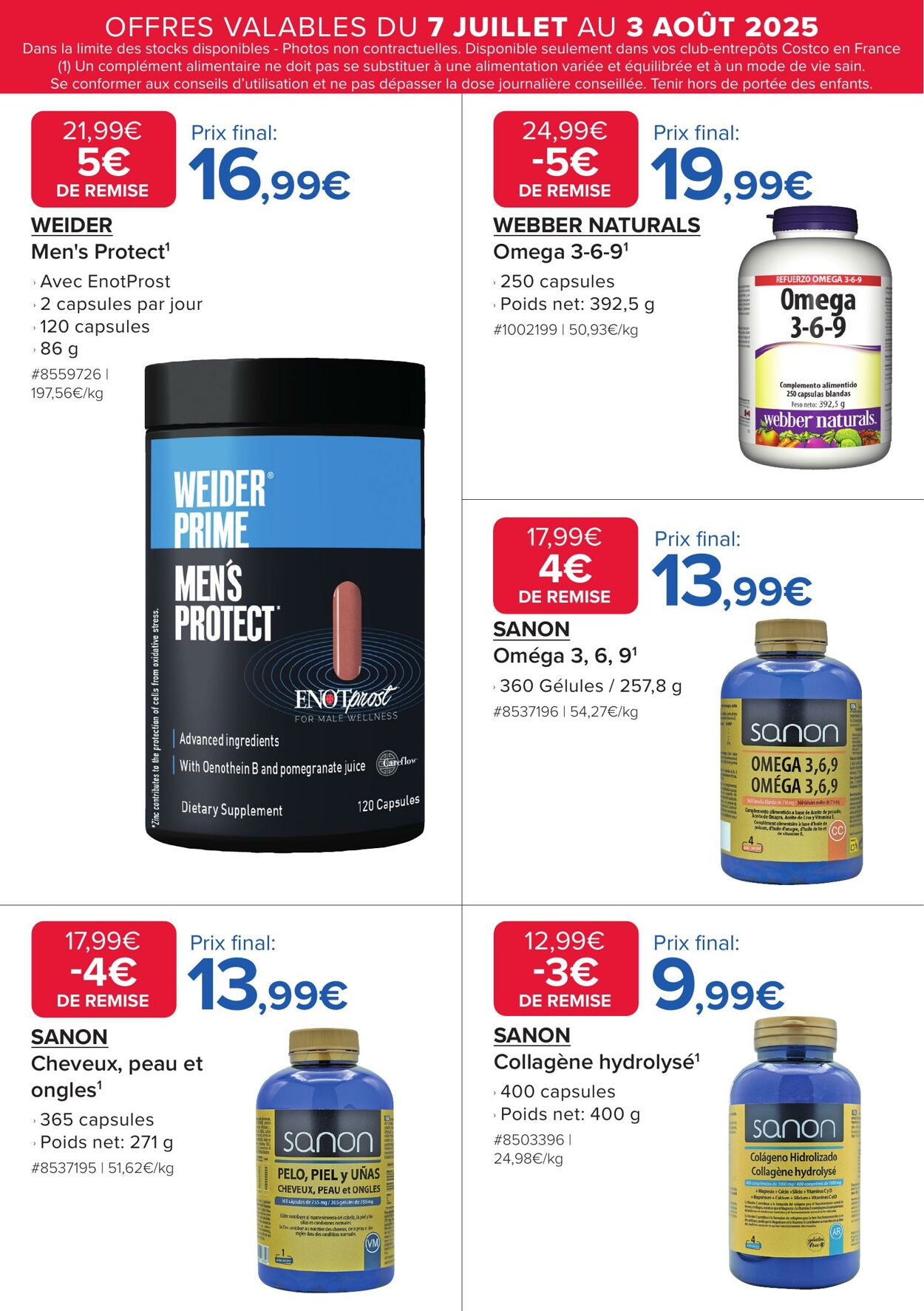 Catalogue Costco 07.07.2025 - 03.08.2025