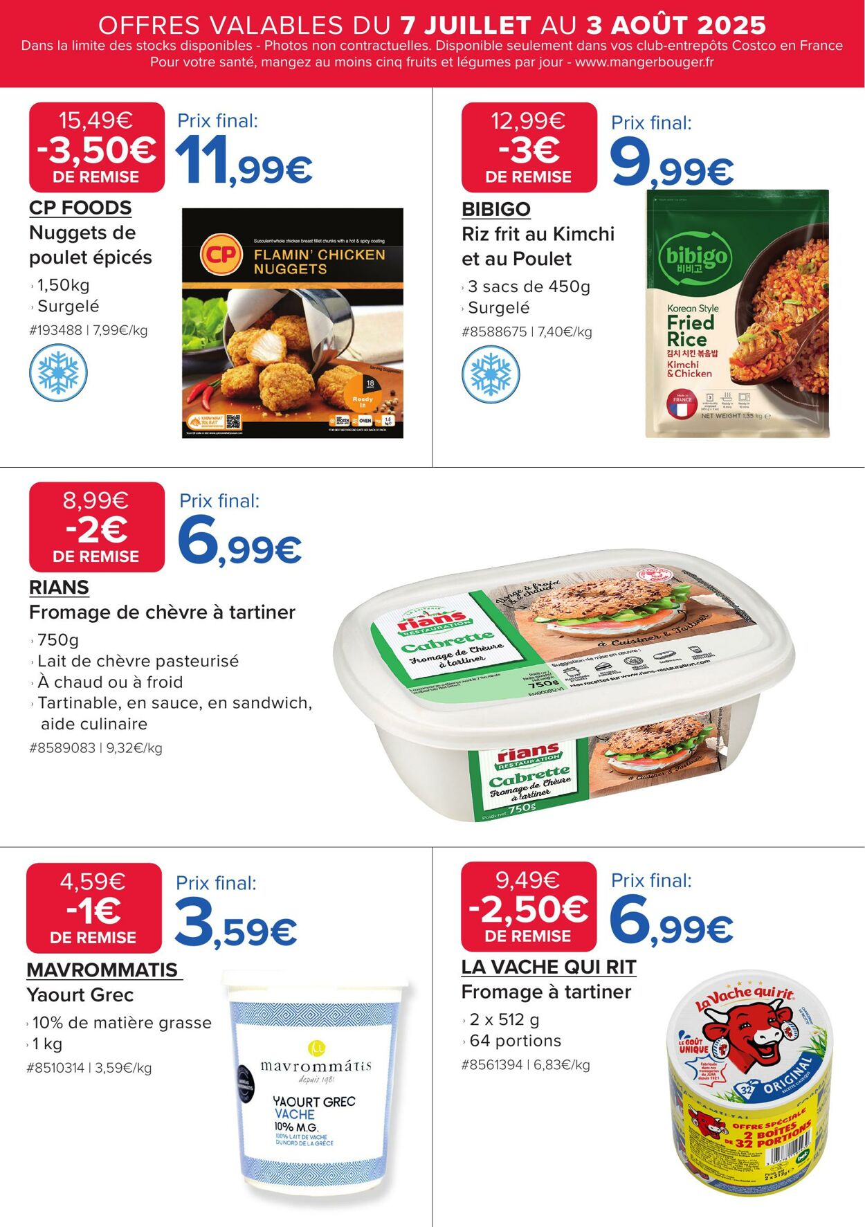 Catalogue Costco 07.07.2025 - 03.08.2025