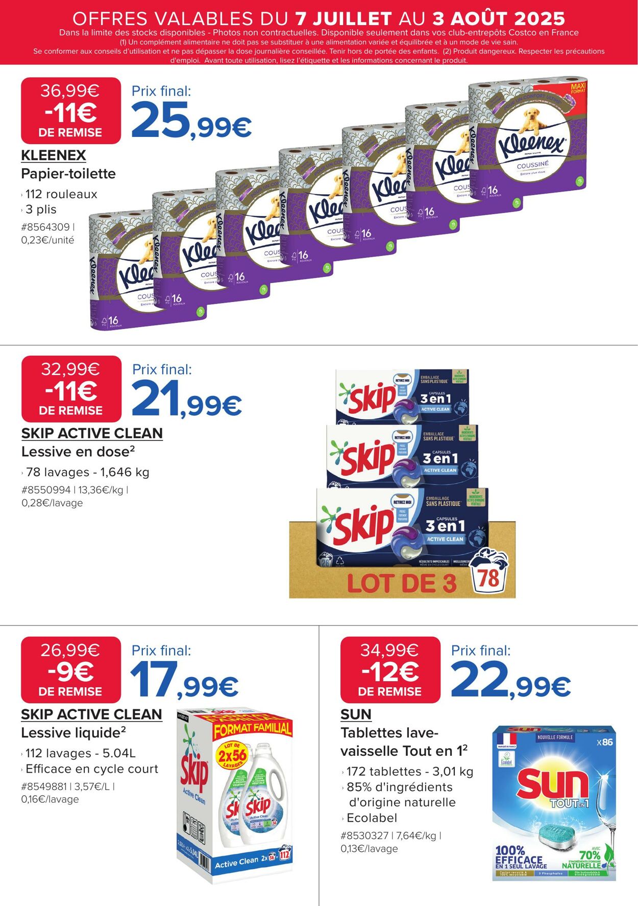 Catalogue Costco 07.07.2025 - 03.08.2025