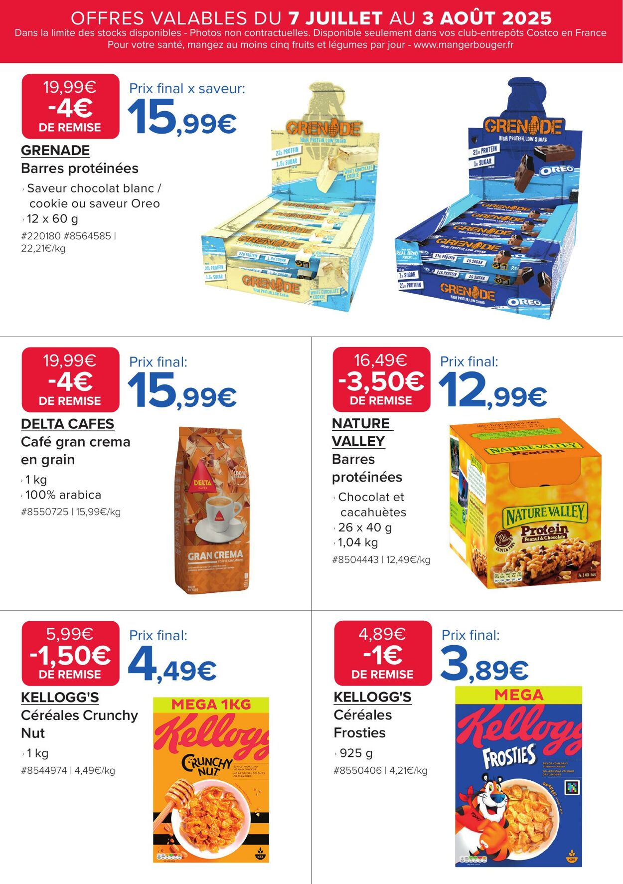 Catalogue Costco 07.07.2025 - 03.08.2025