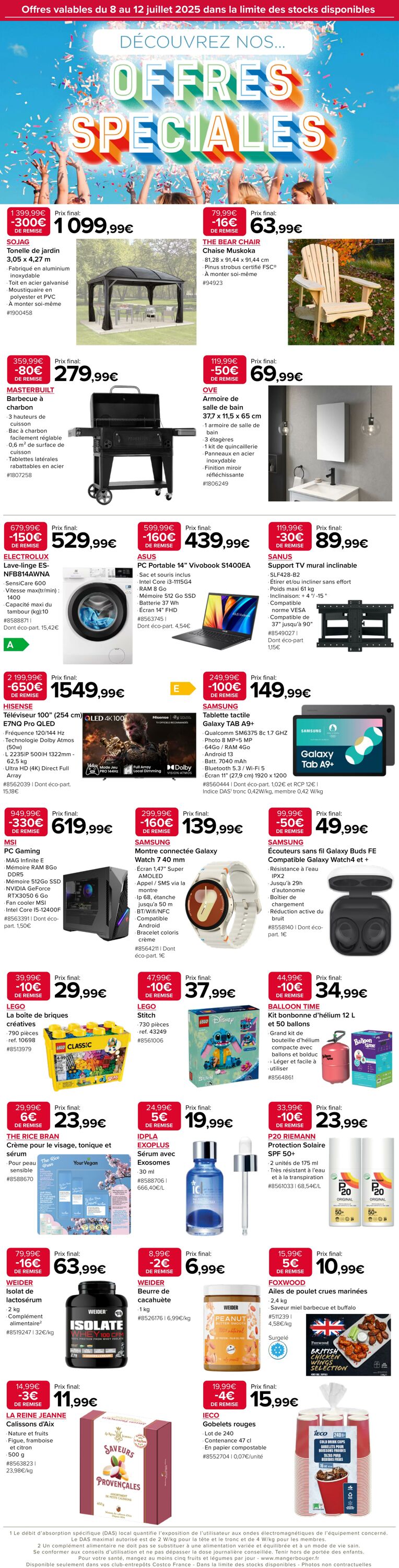 Catalogue Costco 08.07.2025 - 12.07.2025