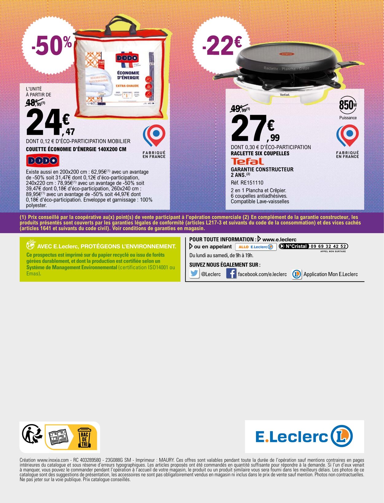 Catalogue E. Leclerc 17.11.2023 - 26.11.2023