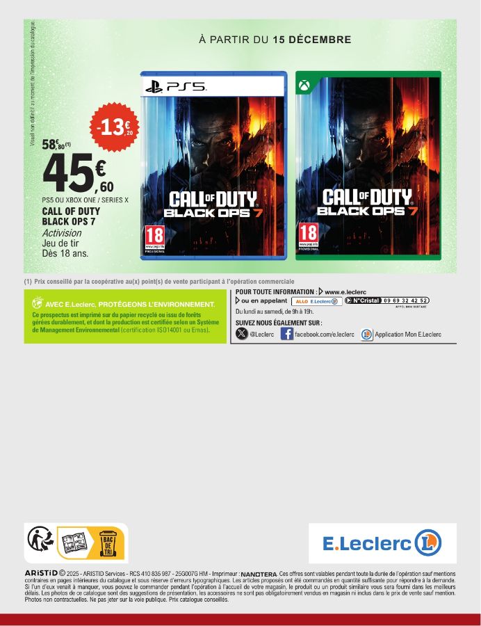 Catalogue E. Leclerc 02.12.2025 - 20.12.2025