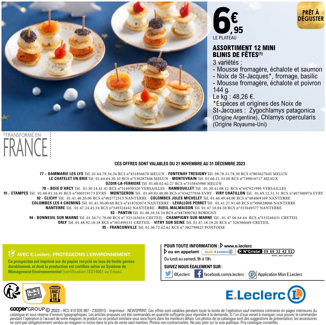 Catalogue E. Leclerc 21.11.2023 - 31.12.2023