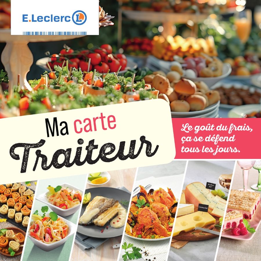 Catalogue E. Leclerc - CARTE TRAITEUR PERMANENTE - MIXTE 1 janv. 2026 - 31 déc. 2026