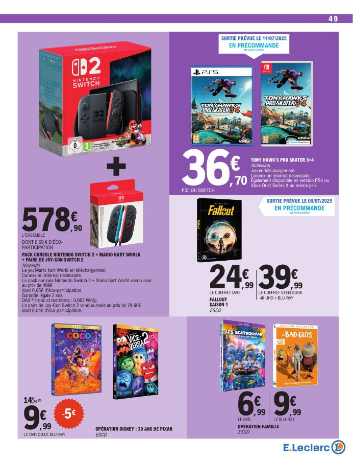 Catalogue E. Leclerc 01.07.2025 - 12.07.2025