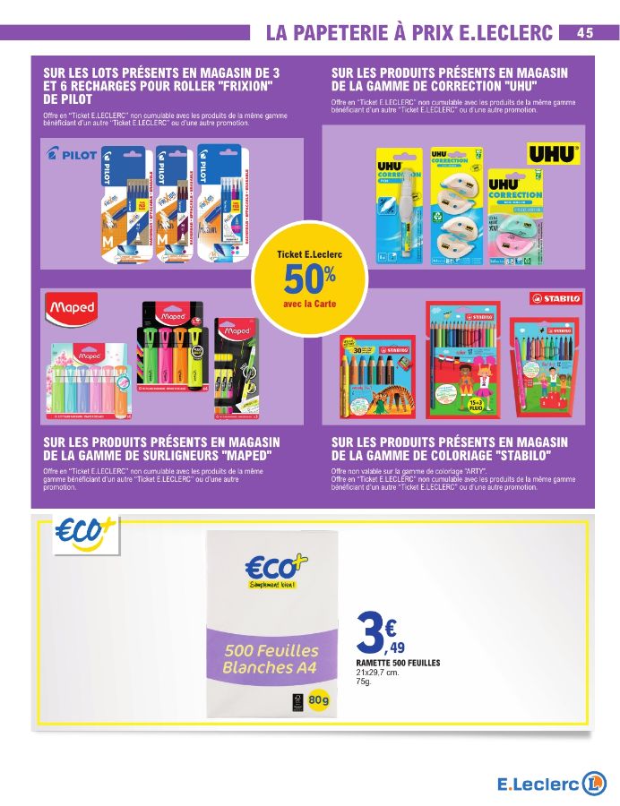 Catalogue E. Leclerc 01.07.2025 - 12.07.2025