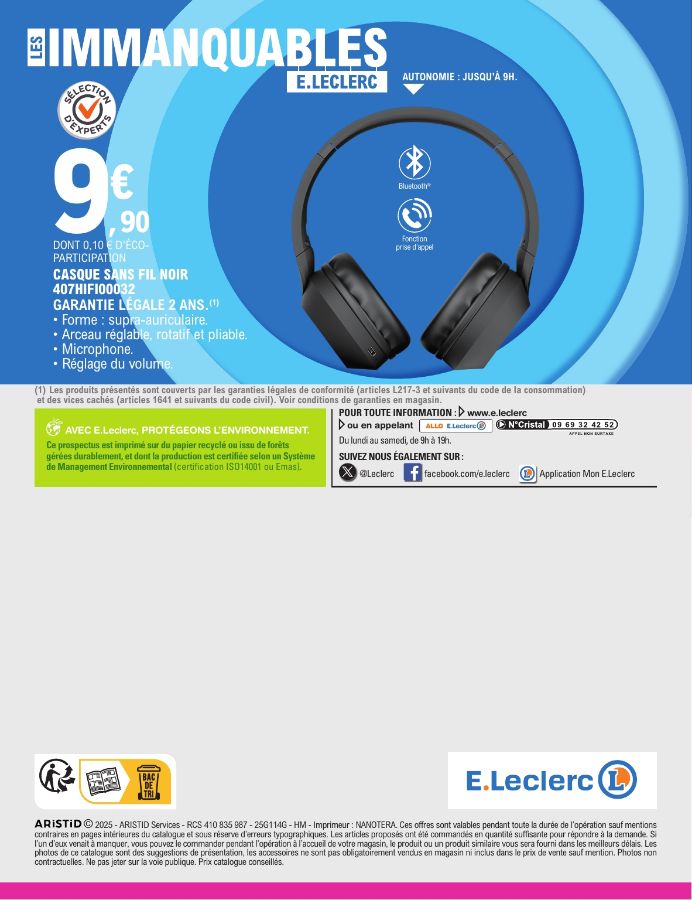 Catalogue E. Leclerc 01.07.2025 - 12.07.2025