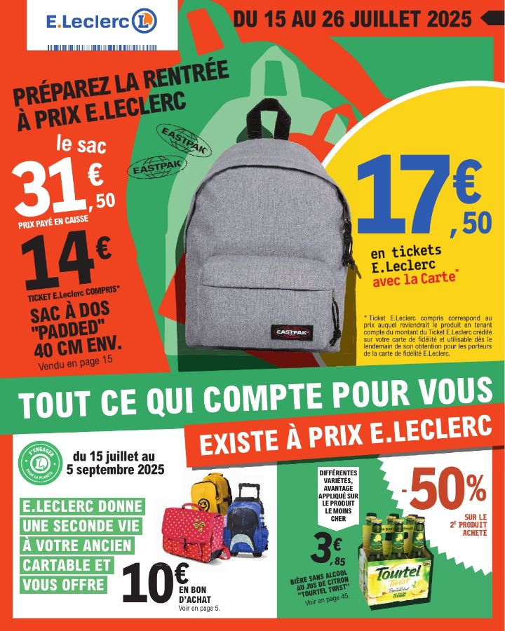 Catalogue E. Leclerc 15.07.2025 - 26.07.2025