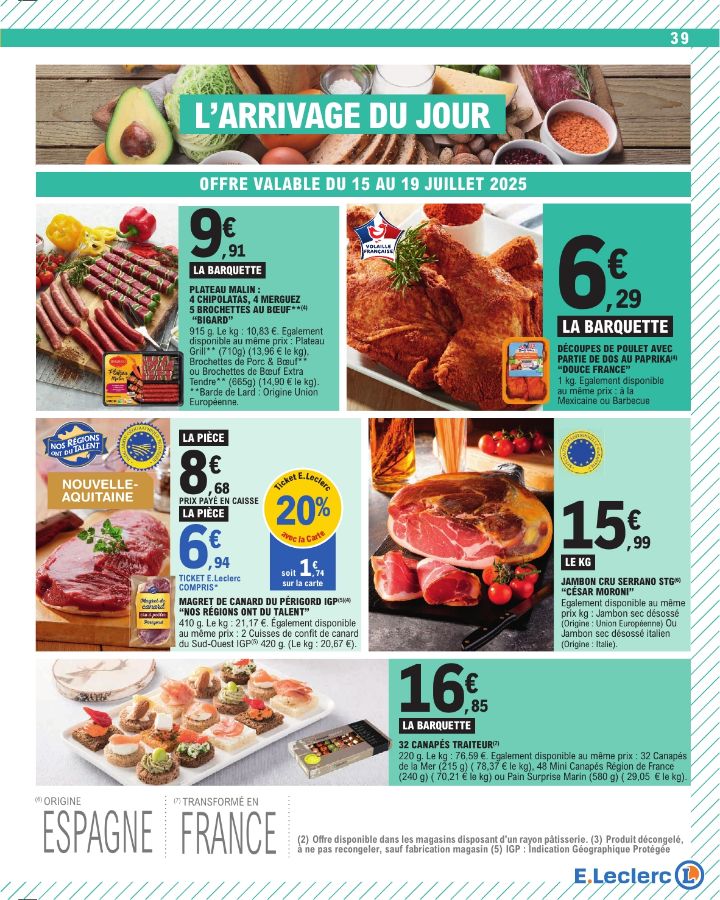Catalogue E. Leclerc 15.07.2025 - 26.07.2025