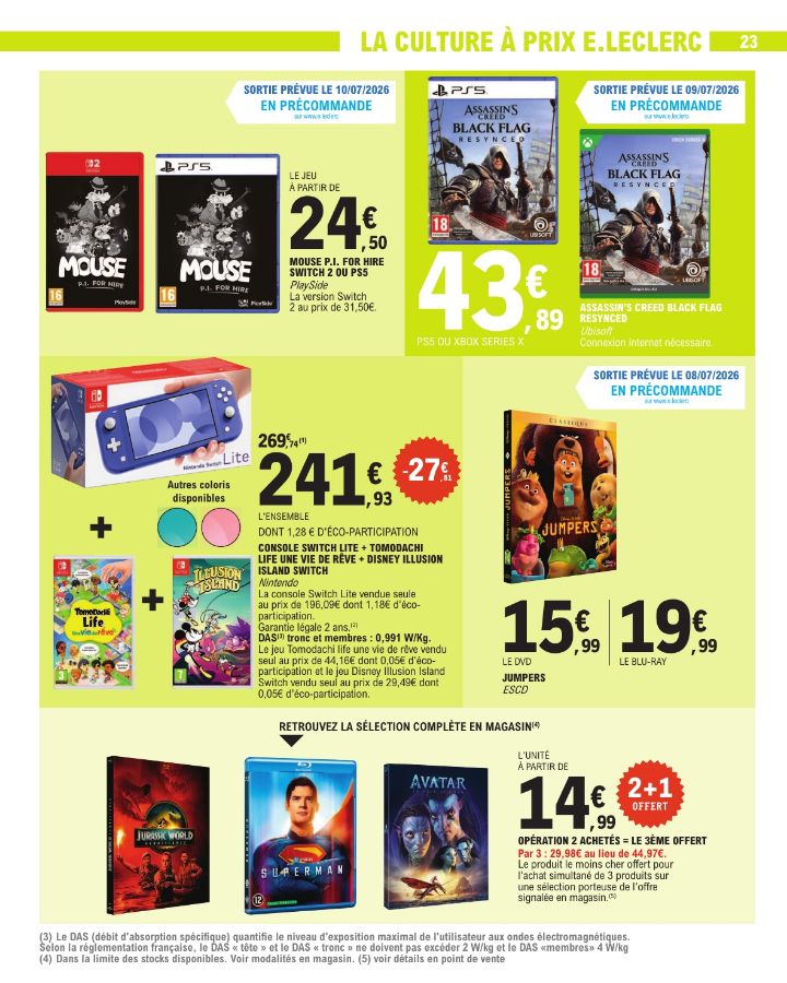 Catalogue E. Leclerc 07.07.2026 - 18.07.2026