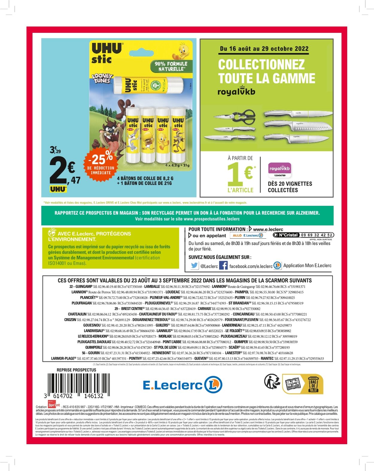 Catalogue E. Leclerc 23.08.2022 - 03.09.2022