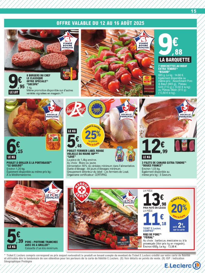 Catalogue E. Leclerc 12.08.2025 - 23.08.2025