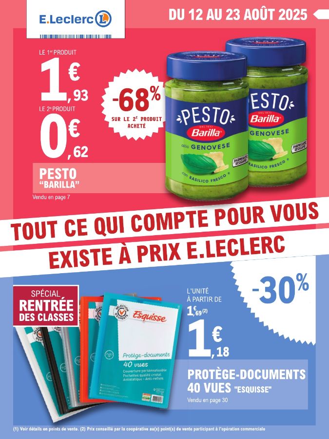 Catalogue E. Leclerc 12.08.2025 - 23.08.2025