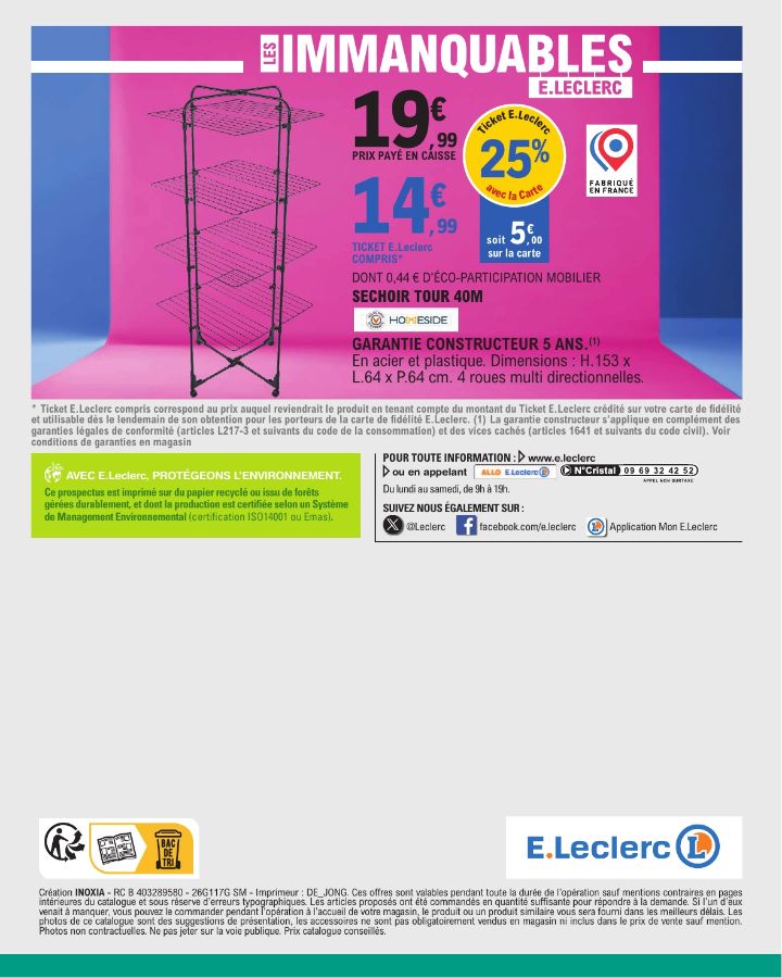 Catalogue E. Leclerc 21.07.2026 - 01.08.2026