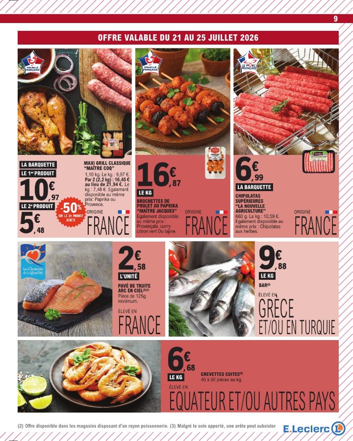 Catalogue E. Leclerc 21.07.2026 - 01.08.2026