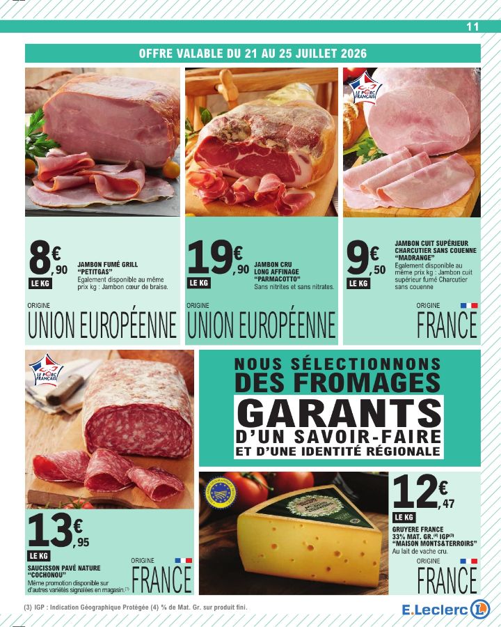 Catalogue E. Leclerc 21.07.2026 - 01.08.2026