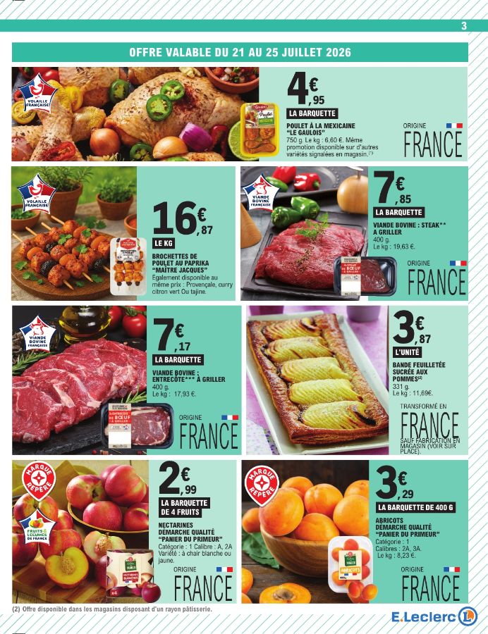 Catalogue E. Leclerc 21.07.2026 - 01.08.2026
