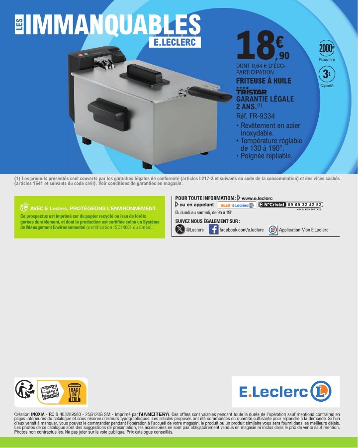 Catalogue E. Leclerc 30.09.2025 - 11.10.2025