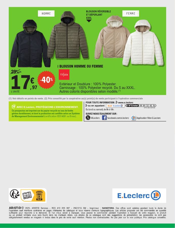 Catalogue E. Leclerc 14.10.2025 - 25.10.2025