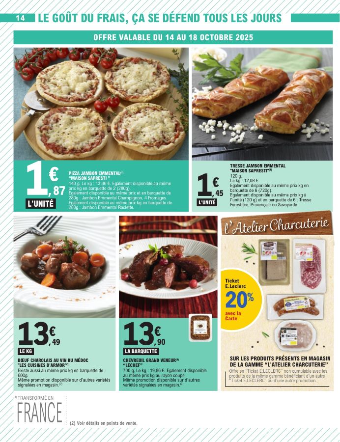 Catalogue E. Leclerc 14.10.2025 - 25.10.2025
