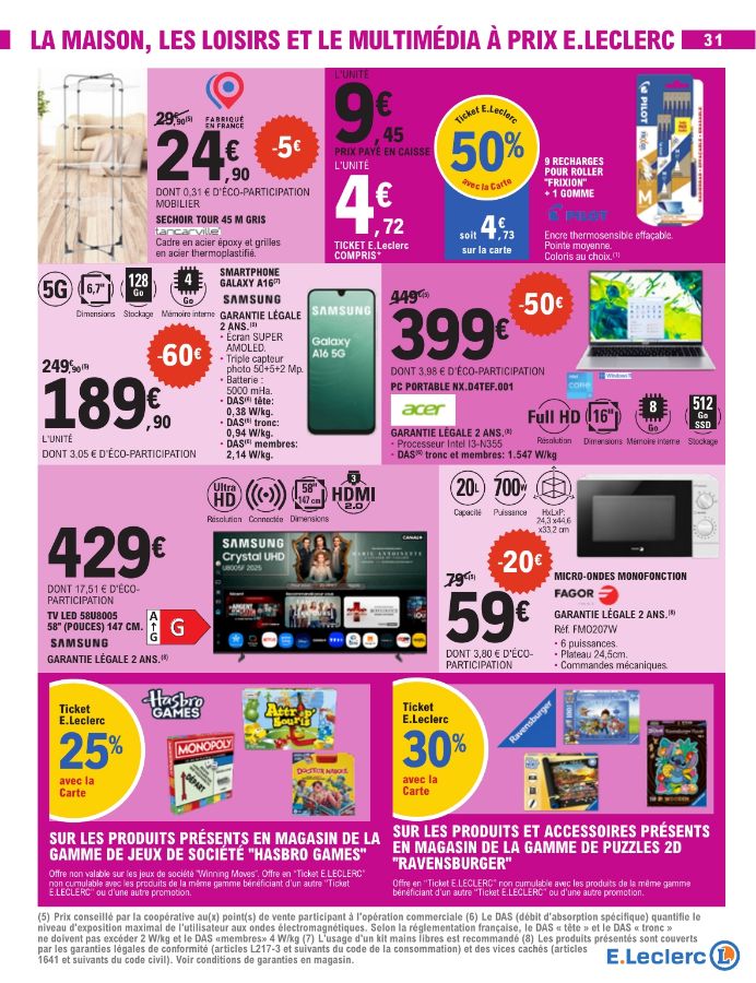 Catalogue E. Leclerc 14.10.2025 - 25.10.2025