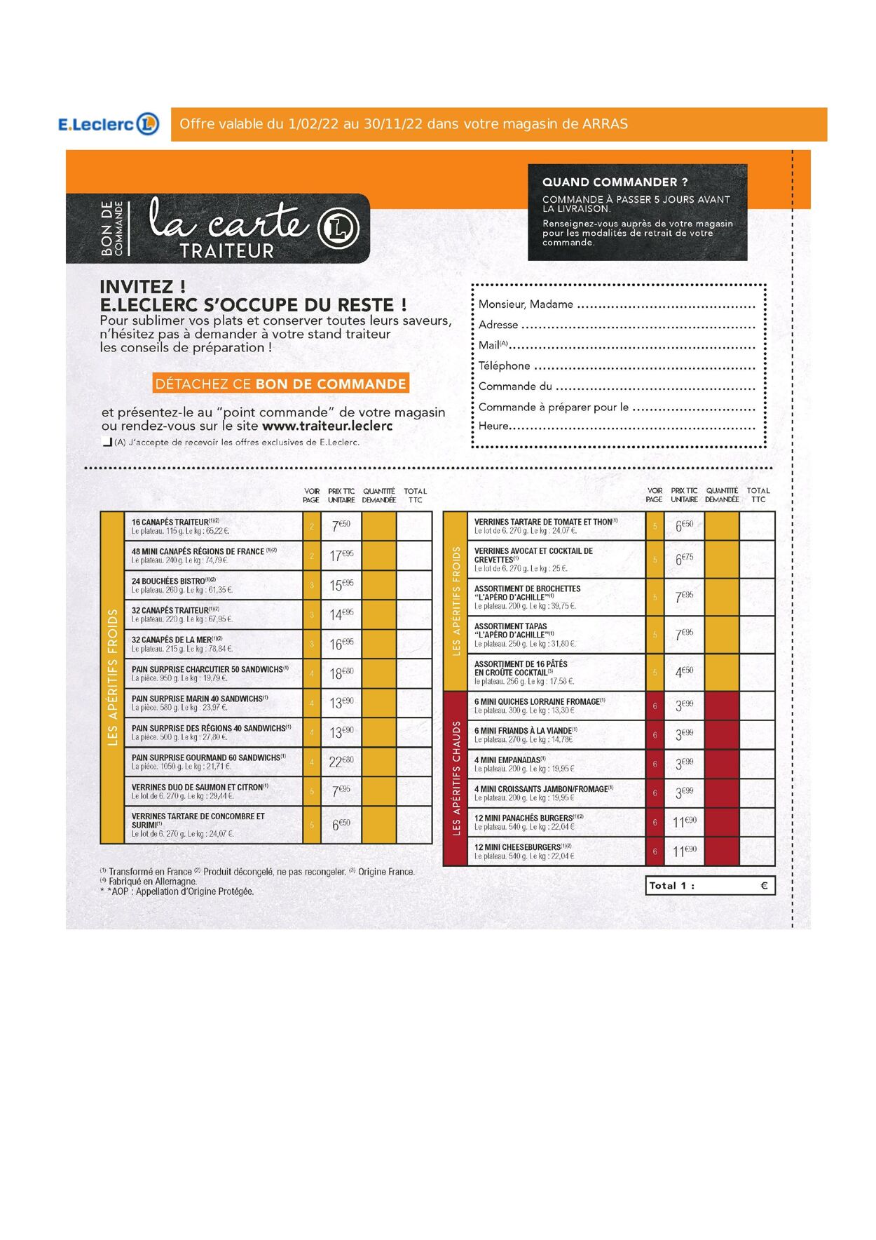 Catalogue E. Leclerc 01.02.2022 - 30.11.2022