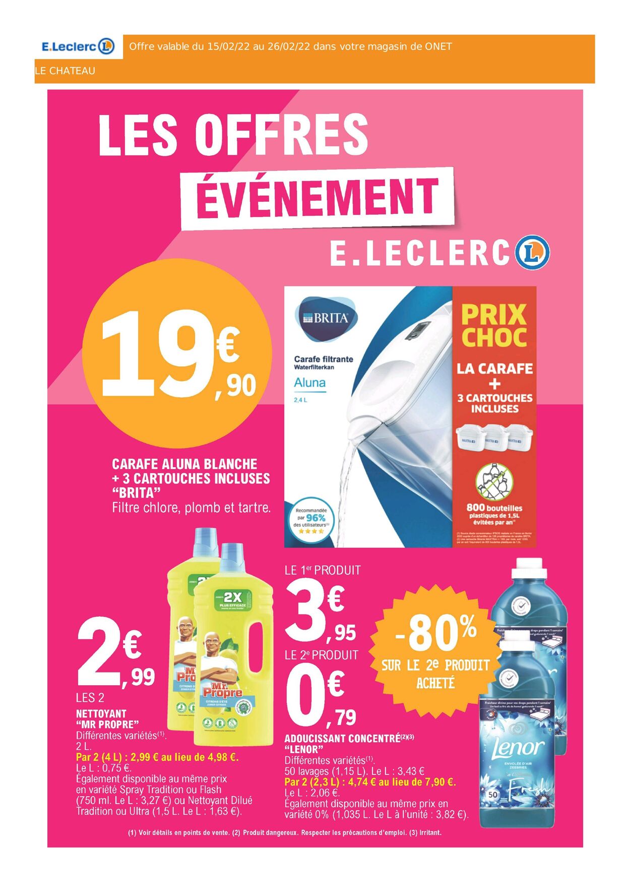 E. Leclerc Catalogue Promotionnel Valable à partir du 15.02 au 26.02
