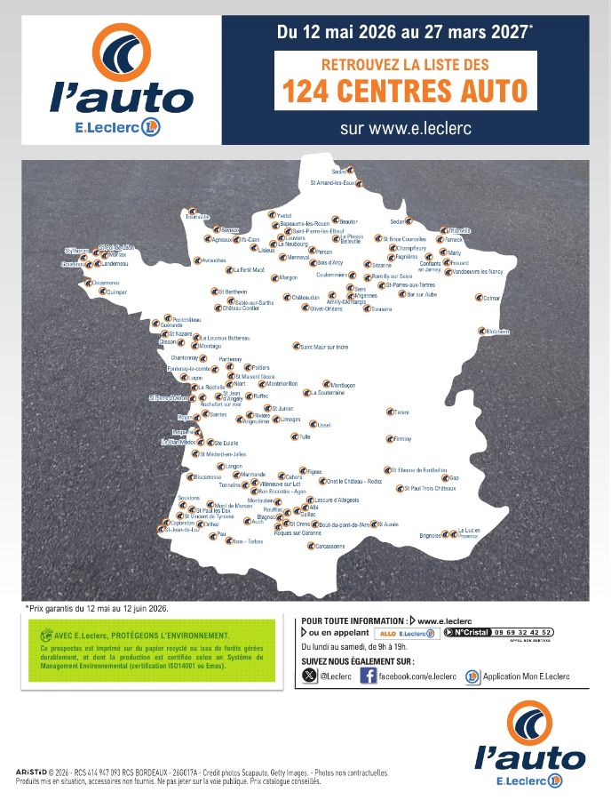 Catalogue E. Leclerc 12.05.2026 - 27.03.2027