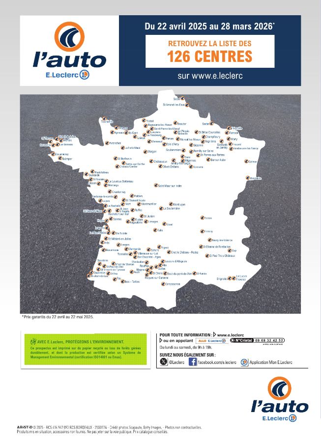 Catalogue E. Leclerc 22.04.2025 - 28.03.2026