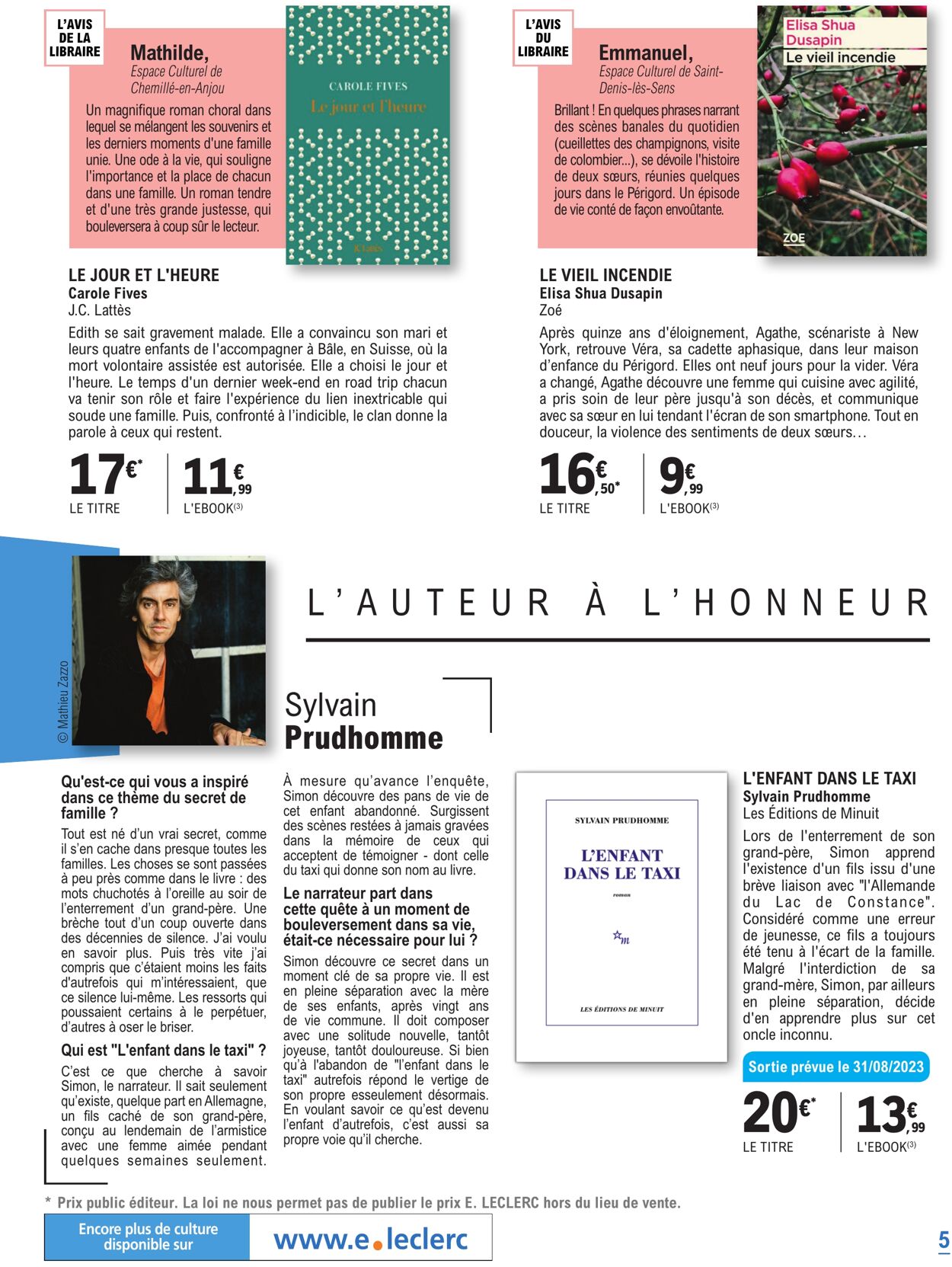 Catalogue E. Leclerc 29.08.2023 - 21.10.2023