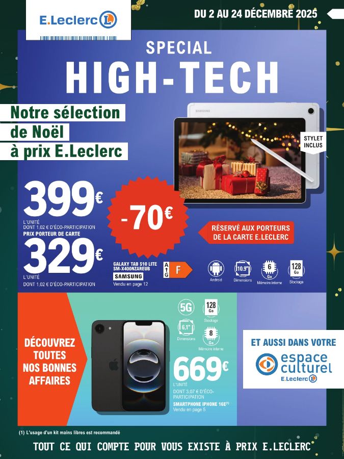 Catalogue E. Leclerc 02.12.2025 - 24.12.2025