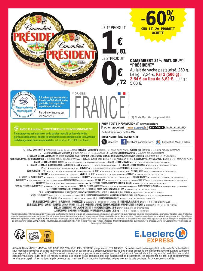 Catalogue E. Leclerc 27.05.2025 - 07.06.2025
