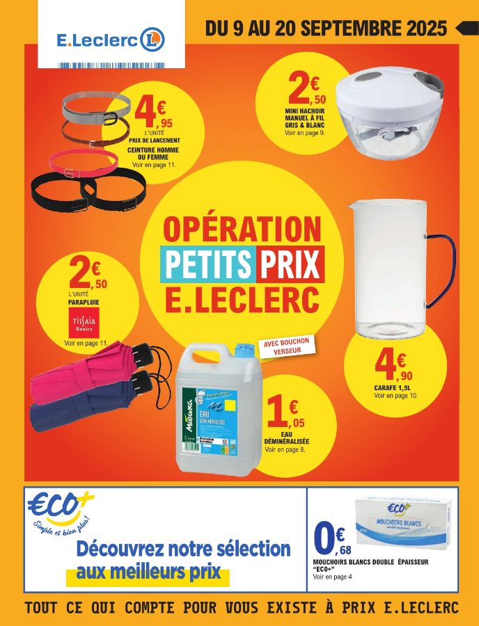 Catalogue E. Leclerc 09.09.2025 - 20.09.2025