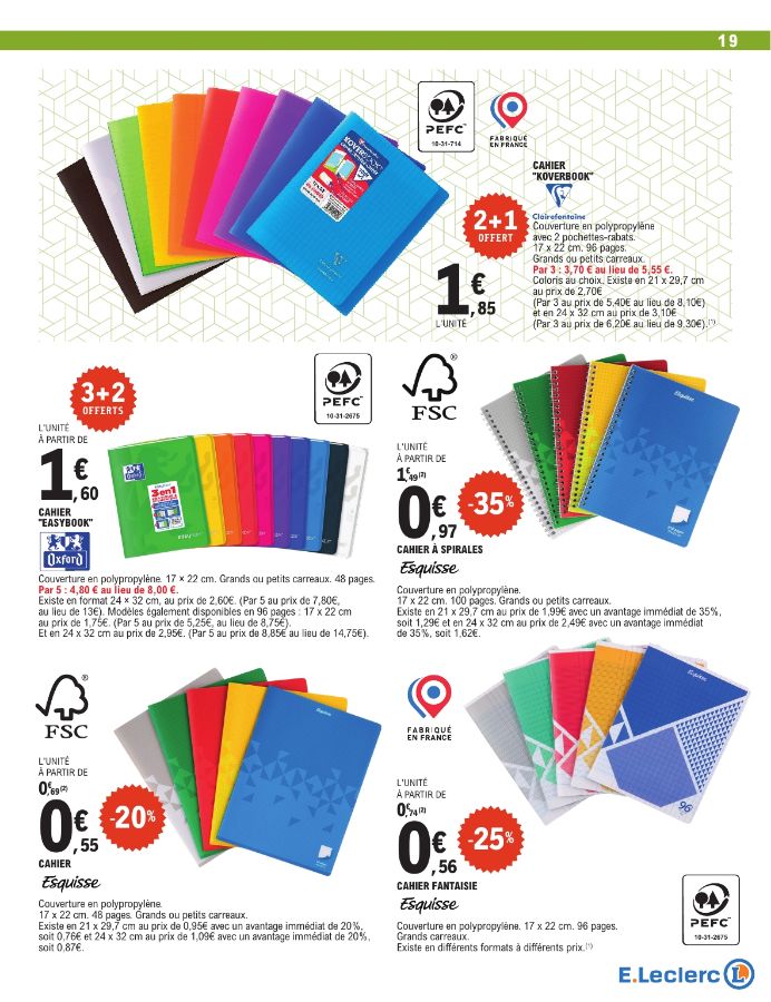 Catalogue E. Leclerc 28.07.2026 - 29.08.2026