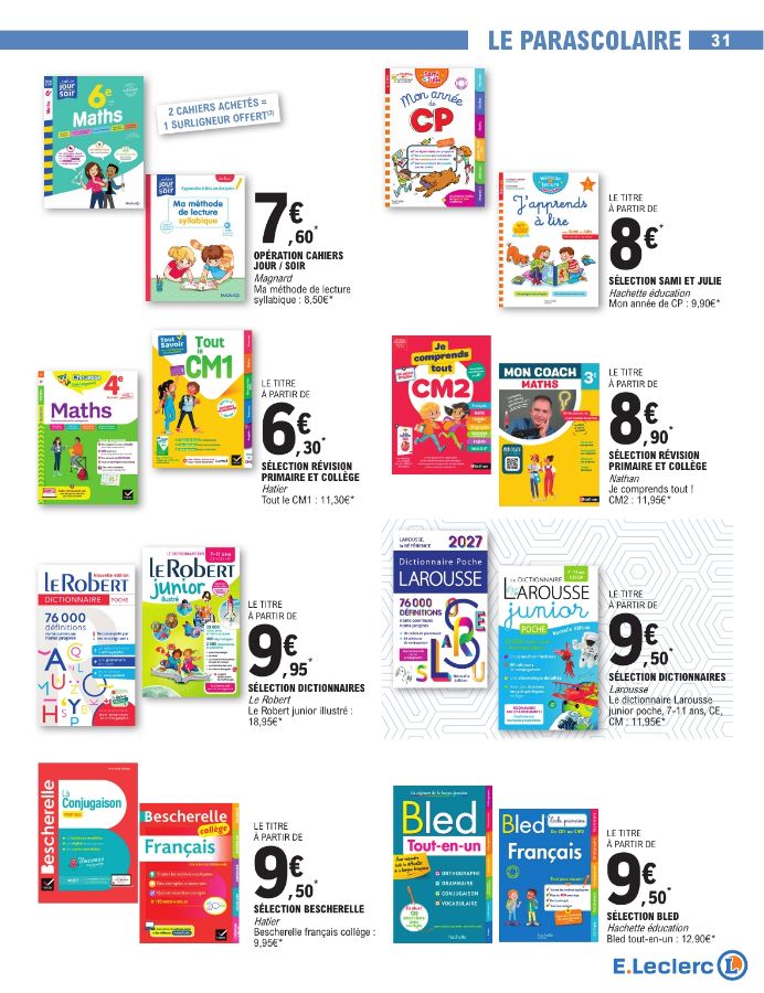 Catalogue E. Leclerc 28.07.2026 - 29.08.2026