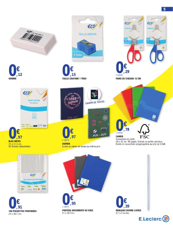 Catalogue E. Leclerc 28.07.2026 - 29.08.2026