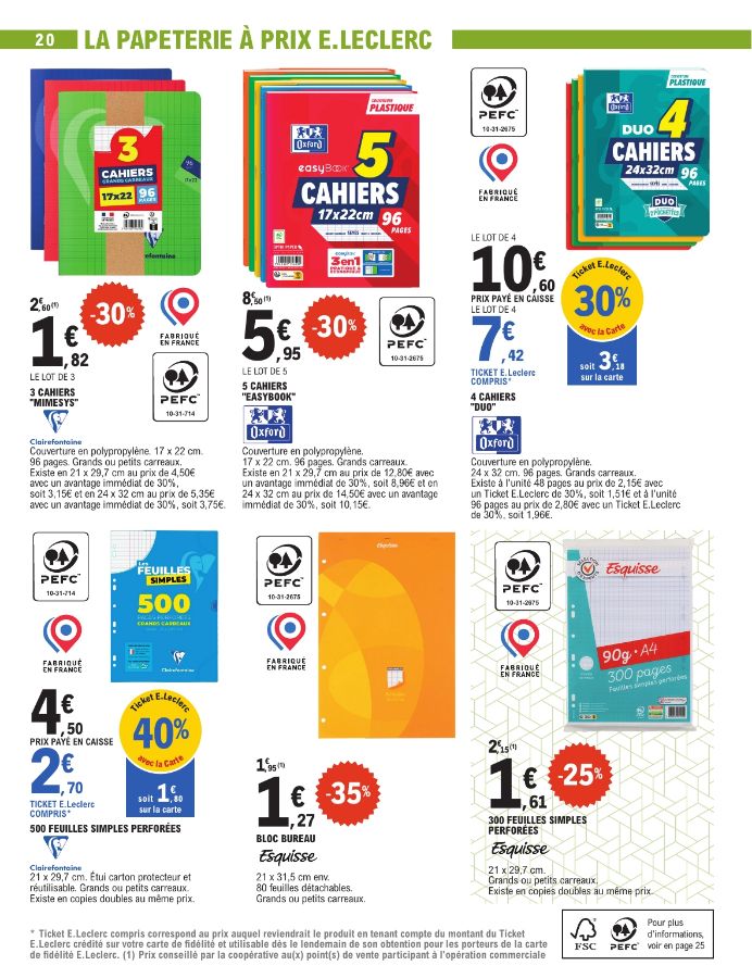 Catalogue E. Leclerc 28.07.2026 - 29.08.2026