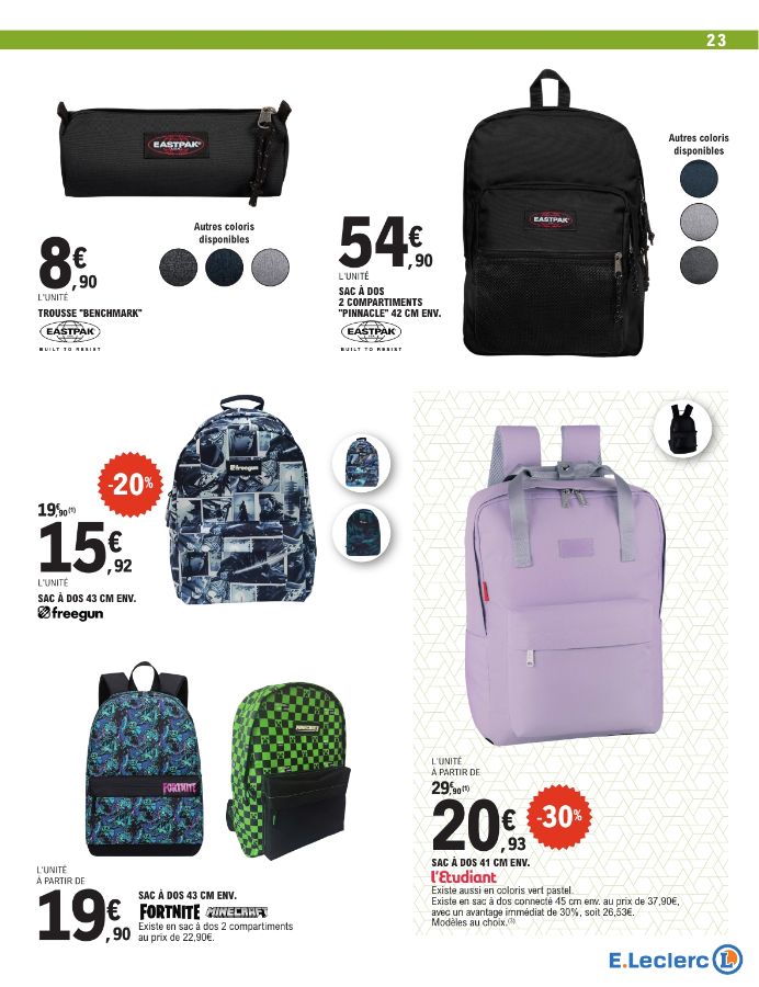 Catalogue E. Leclerc 28.07.2026 - 29.08.2026