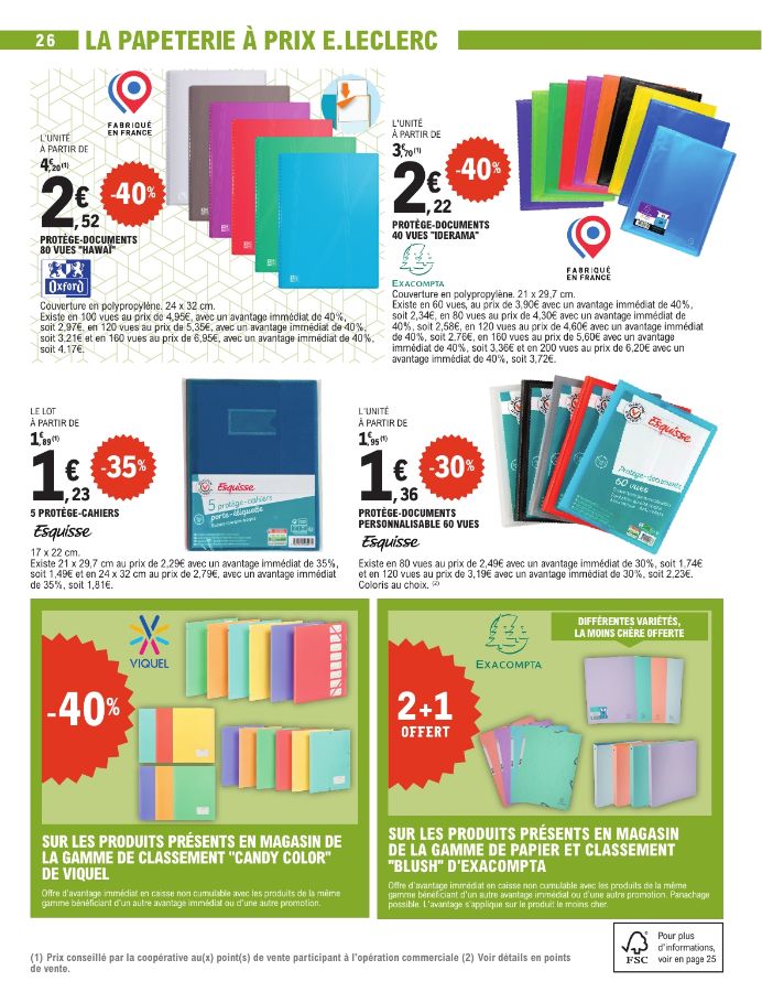 Catalogue E. Leclerc 28.07.2026 - 29.08.2026