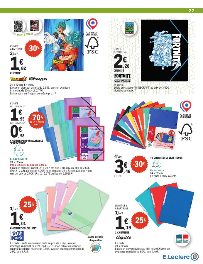 Catalogue E. Leclerc 28.07.2026 - 29.08.2026