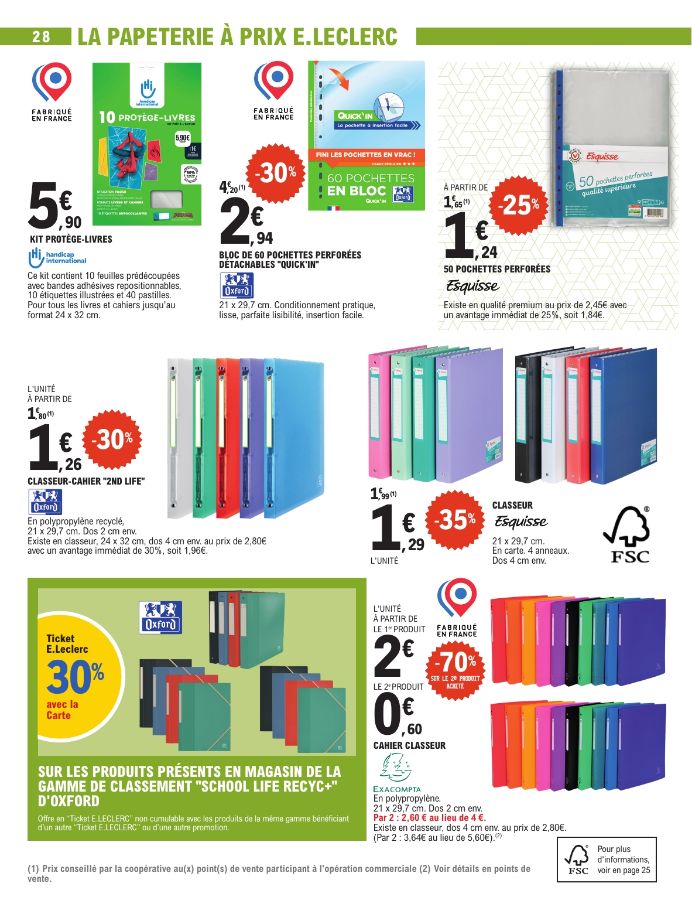 Catalogue E. Leclerc 28.07.2026 - 29.08.2026