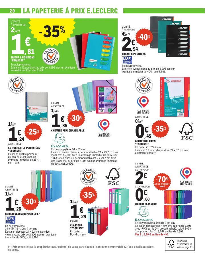 Catalogue E. Leclerc 29.07.2025 - 06.09.2025
