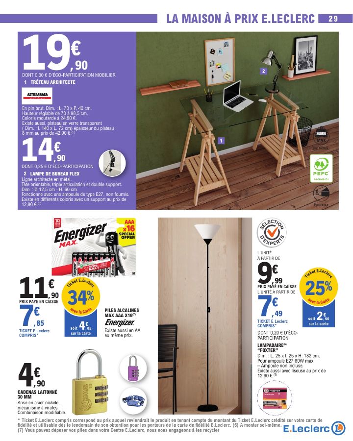 Catalogue E. Leclerc 29.07.2025 - 06.09.2025