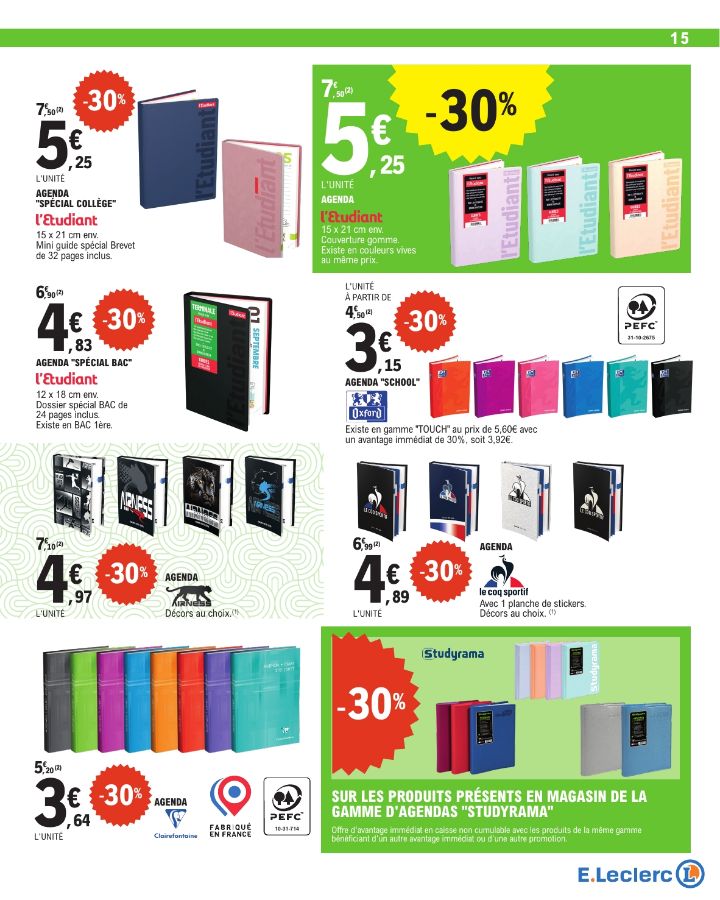 Catalogue E. Leclerc 29.07.2025 - 06.09.2025